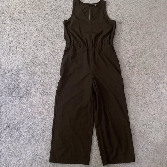 BANANA REPUBLIC FACTORY BLACK CROPPED JUMPSUIT - SIZE M - Picture 4 of 9